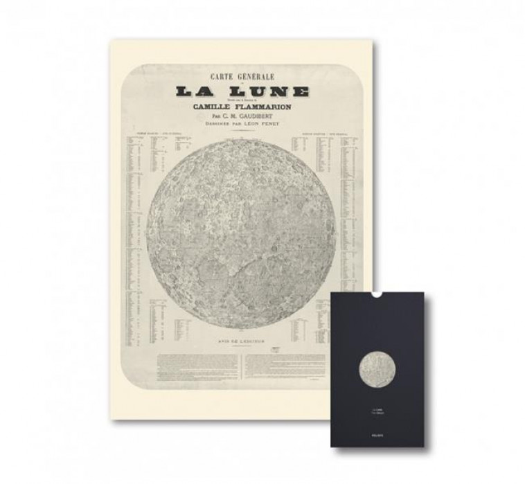 CARTE  CARTE DE LA LUNE - GEOGRAPHIE NOSTALGIQUE - COLLECTIF - RELIEFS