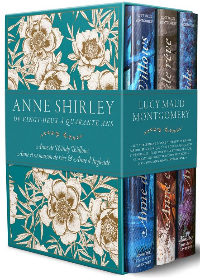 COFFRET SAGA ANNE SHIRLEY 4 A 6 - DE VINGT-DEUX A QUARANTE A - MONTGOMERY LUCY MAUD - LOUVERTURE