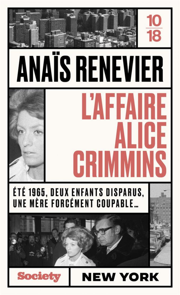 L-AFFAIRE ALICE CRIMMINS - RENEVIER ANAIS - 10 X 18