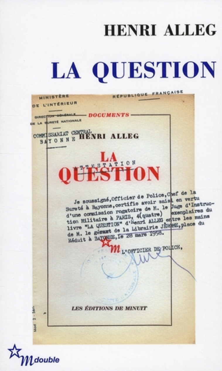 LA QUESTION - ALLEG HENRI - MINUIT