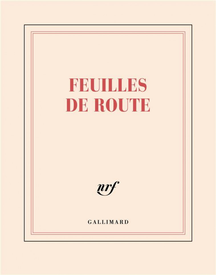 CARNET CARRE FEUILLES DE ROUTE (PAPETERIE) - COLLECTIF - NC