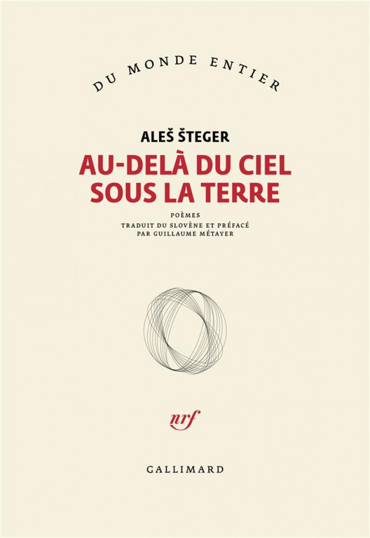 AU-DELA DU CIEL SOUS LA TERRE - STEGER ALES - GALLIMARD