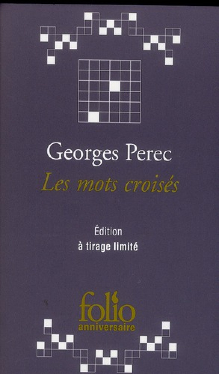 LES MOTS CROISES - PEREC  GEORGES  - GALLIMARD