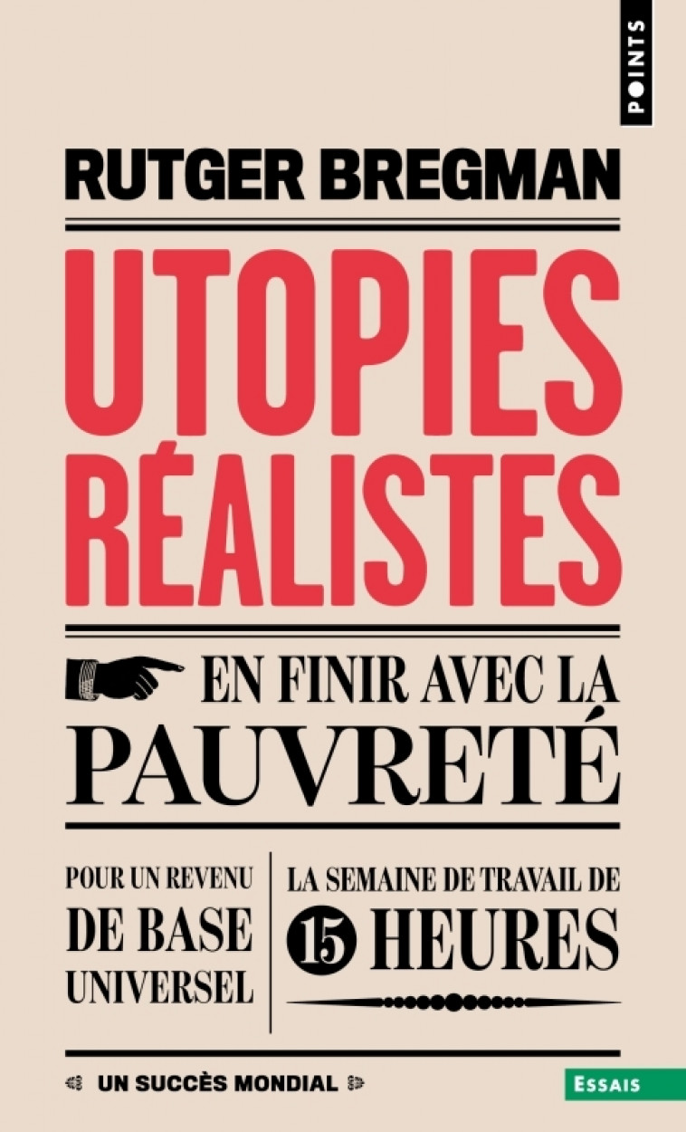 Utopies réalistes - Bregman Rutger - POINTS