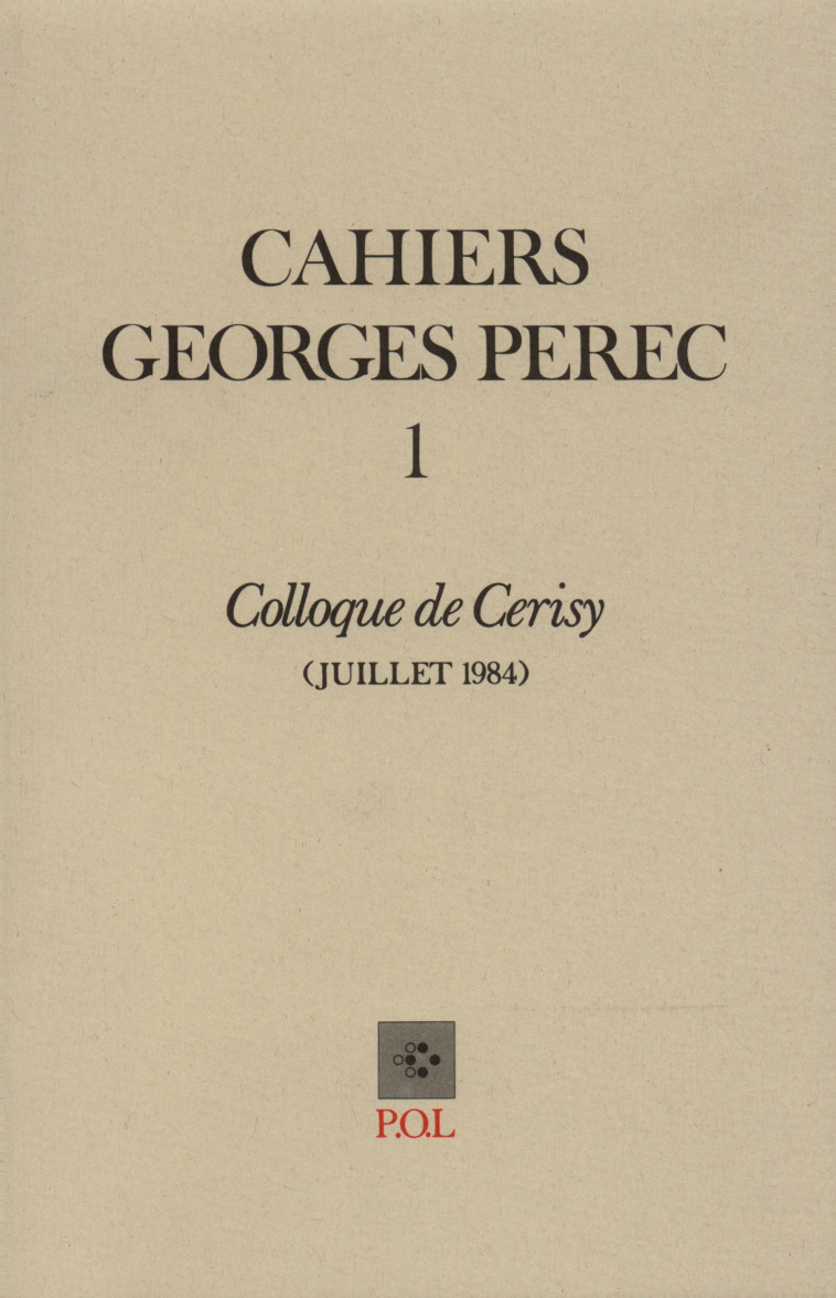 Cahiers Georges Perec -  Collectifs - POL