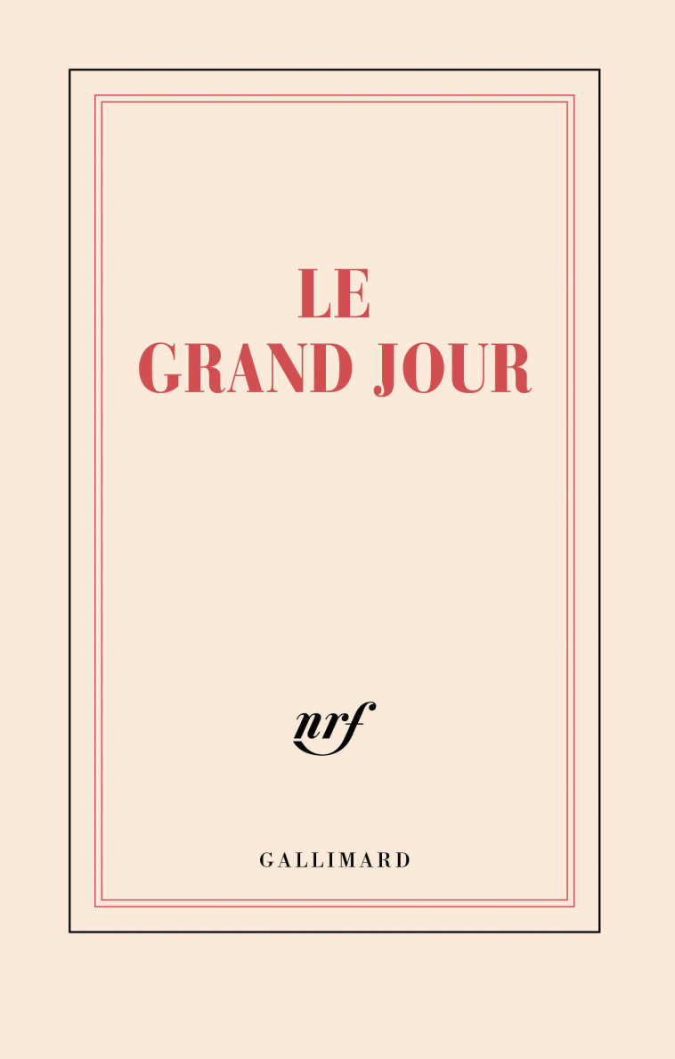 Carnet "Le grand jour" (papeterie) -  COLLECTIFS GALLIMARD,  Collectifs - GALLIMARD