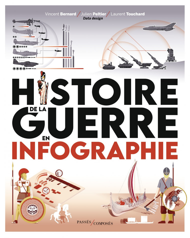 Histoire de la guerre en infographie - Laurent Touchard, Vincent Bernard, Julien Peltier - PASSES COMPOSES