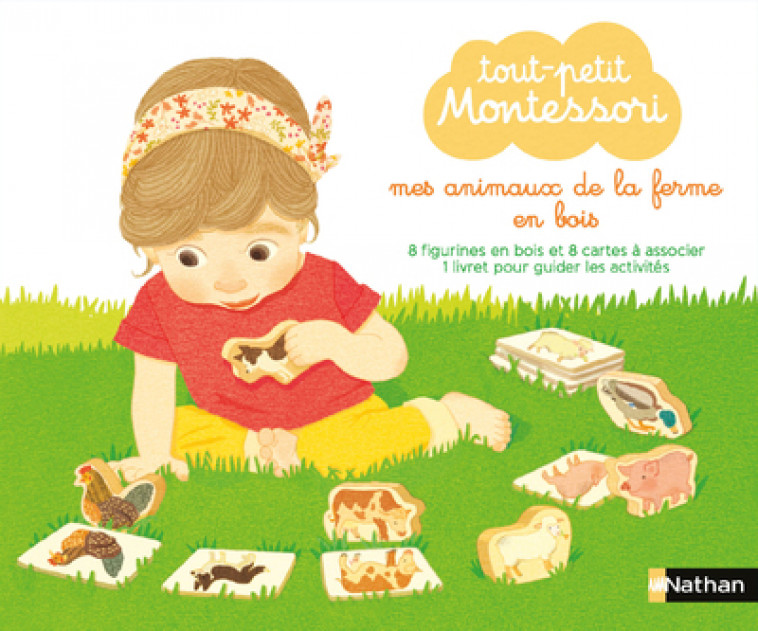 Tout-petit Montessori - Mes animaux de la ferme en bois - Delphine Roubieu - NATHAN