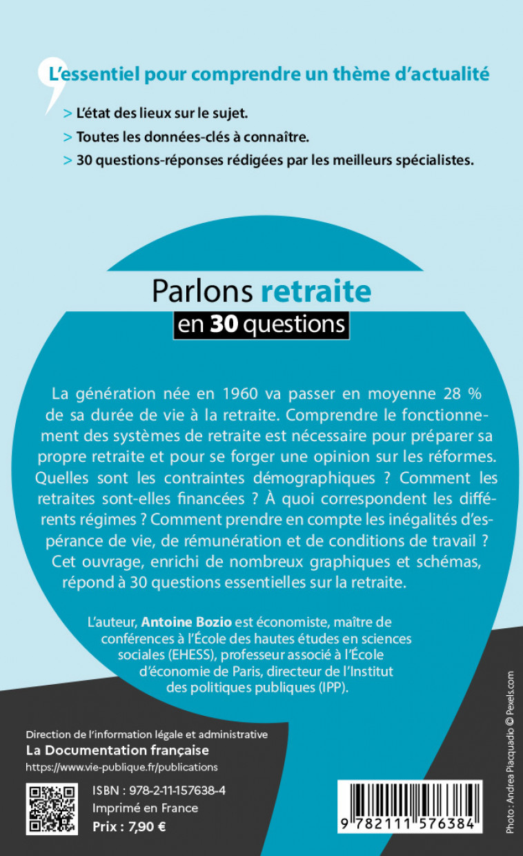 Parlons retraite en 30 questions -  La Documentation Francaise - DOC FRANCAISE