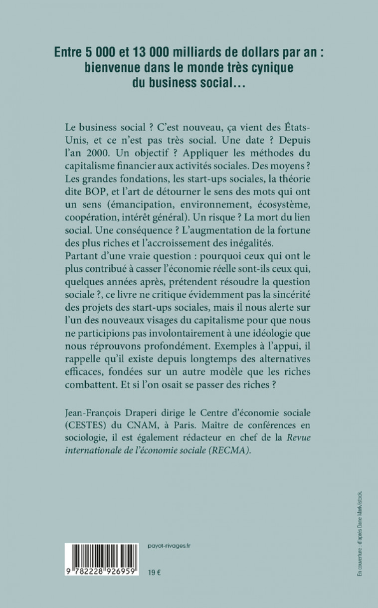 Ruses de riches - Jean-François Draperi - PAYOT