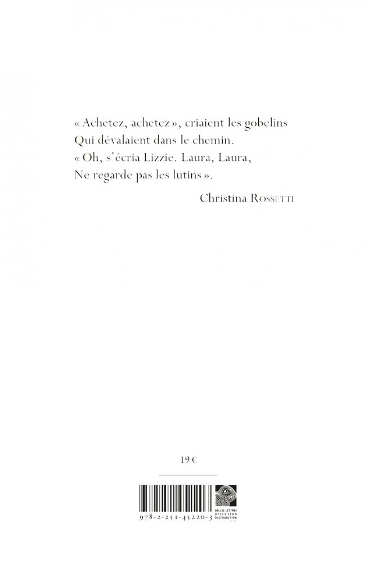 Le Marché aux elfes - Christina Rossetti - BELLES LETTRES