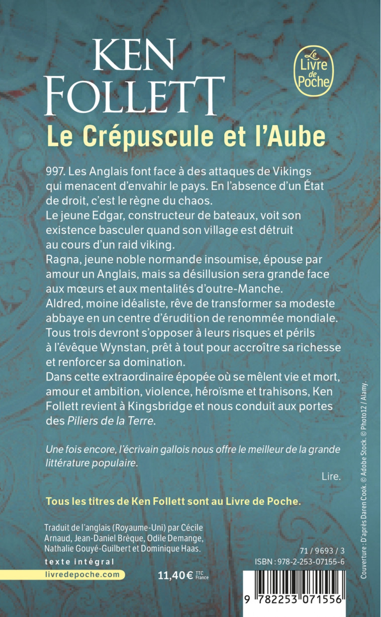 Le Crépuscule et l'aube - Ken Follett - LGF