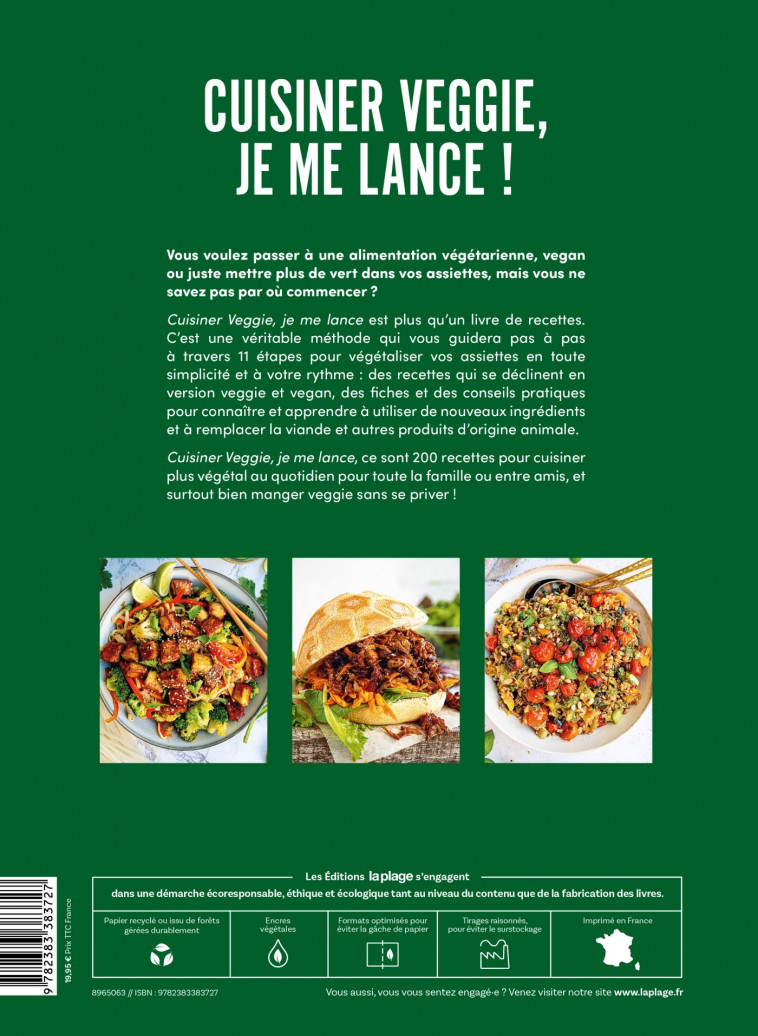 Cuisiner veggie, je me lance ! - Stéphanie Tresch-Medici - LA PLAGE