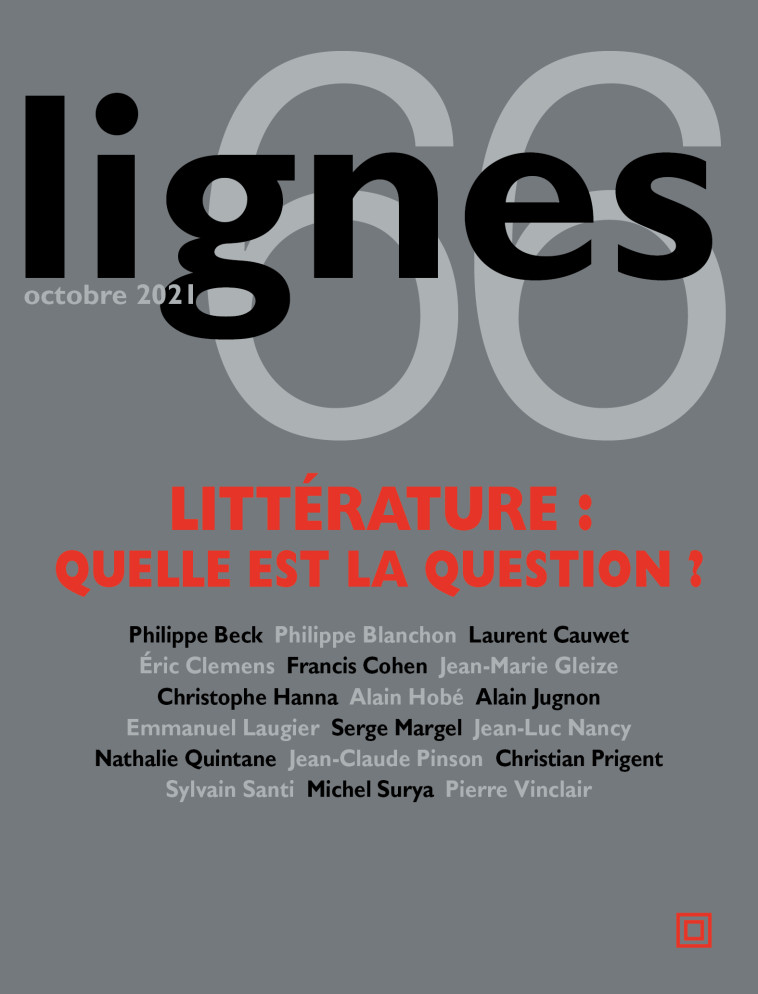 Revue Lignes N°66 - Michel Surya - NOUVELLES LIGNE