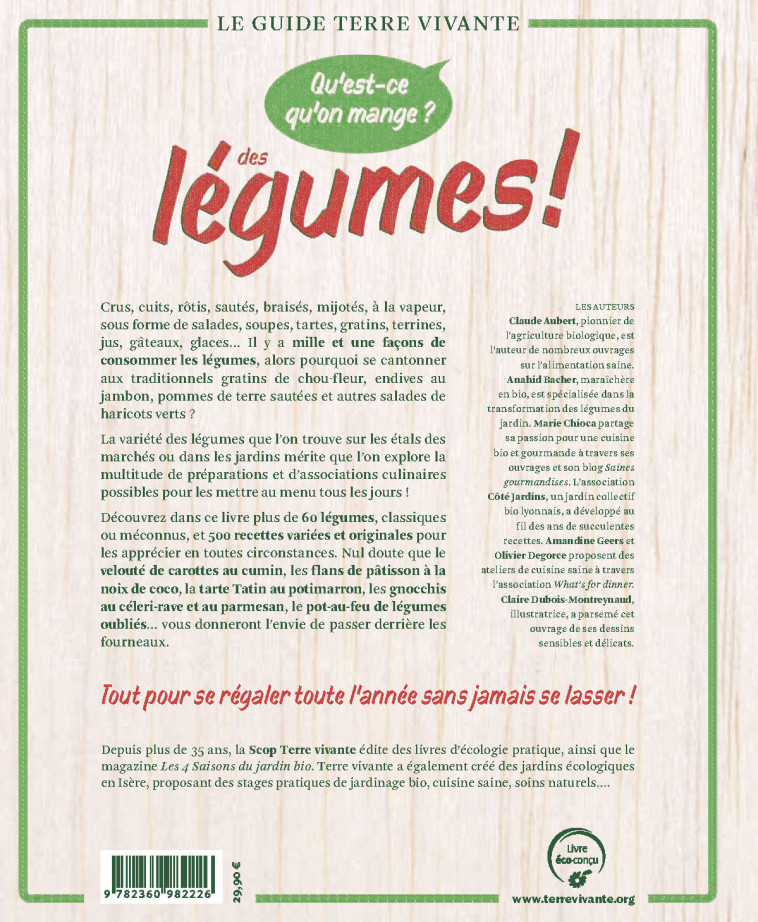 Qu'est-ce qu'on mange ? Des légumes ! - XXX - TERRE VIVANTE