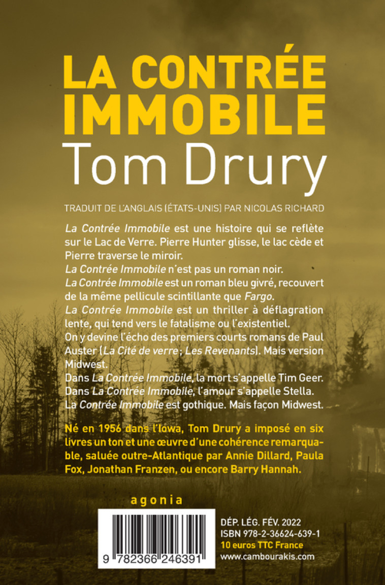 La contrée immobile - Tom Drury - CAMBOURAKIS