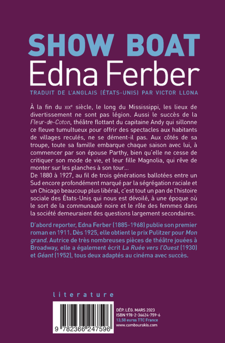 Show Boat - Edna Ferber - CAMBOURAKIS