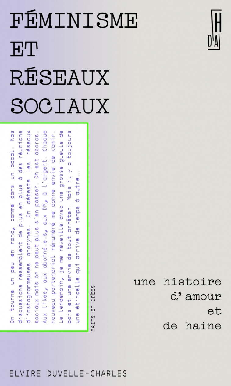 Féminisme et réseaux sociaux - Une histoire d'amour et de ha - Elvire Duvelle-Charles - HORS D ATTEINTE