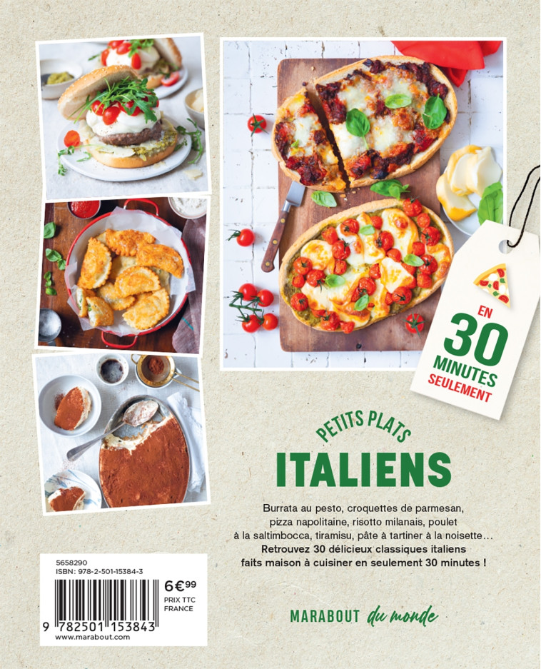 Petits plats Italiens - Guillaume Marinette - MARABOUT