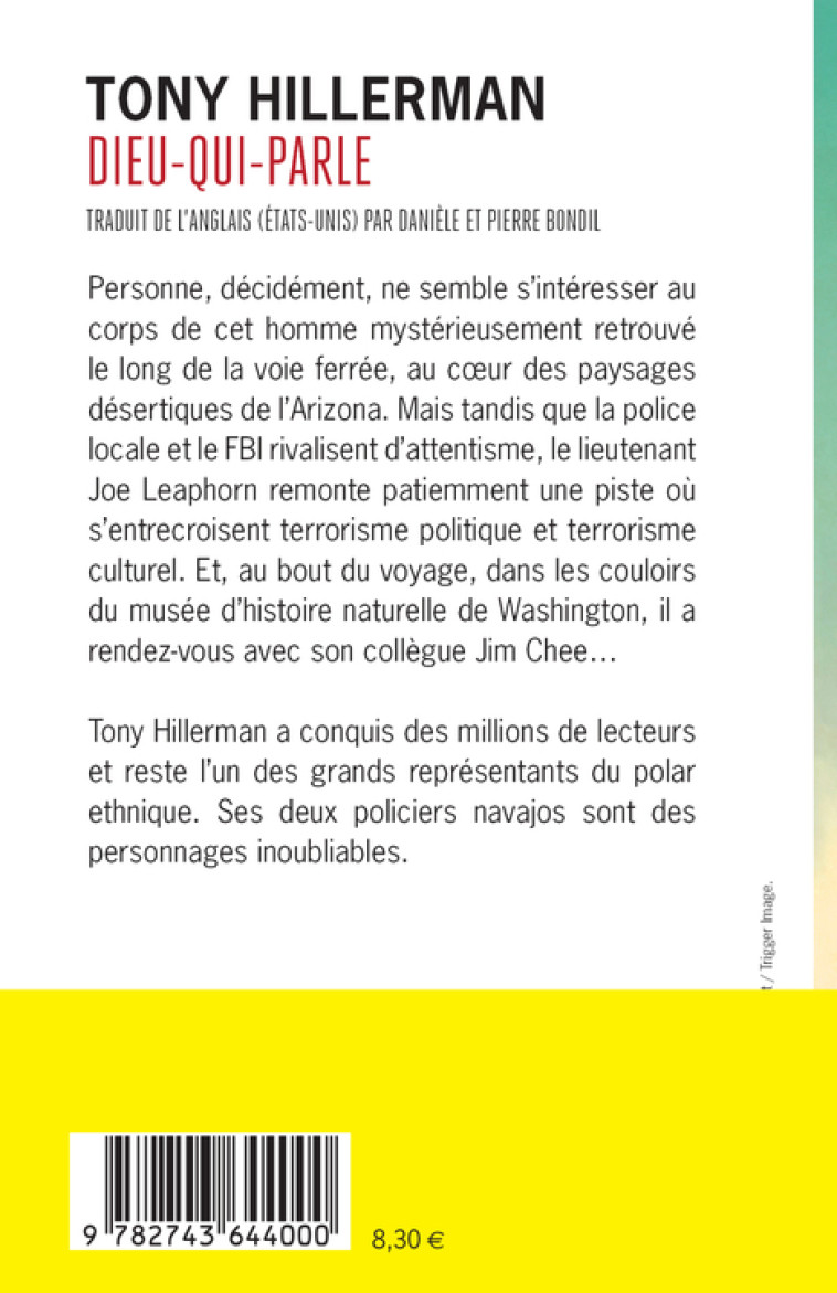 Dieu-qui-parle - Tony Hillerman - RIVAGES