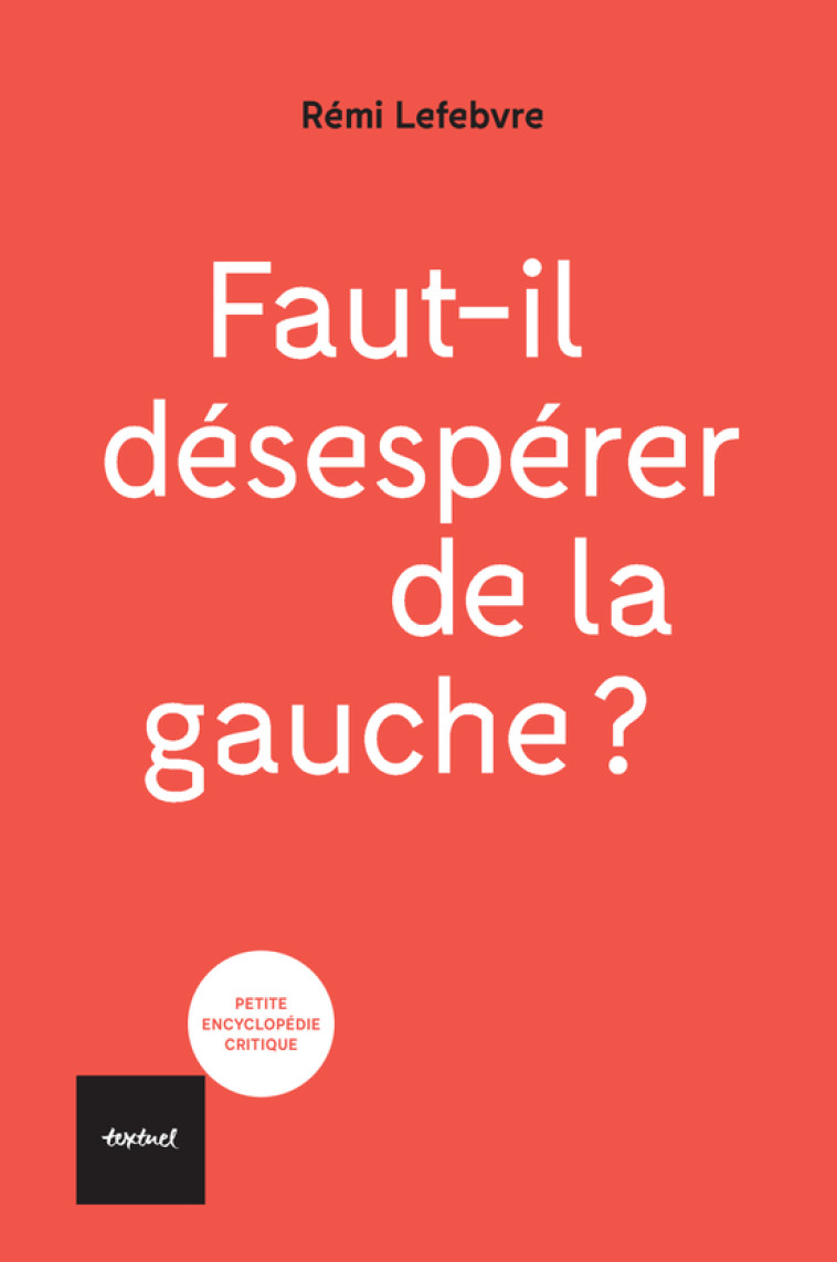 Faut-il désespérer de la gauche ? - Rémi Lefebvre - TEXTUEL