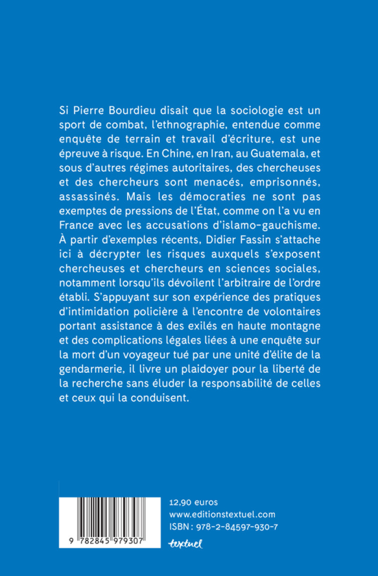 La recherche à l'épreuve du politique - Didier Fassin - TEXTUEL