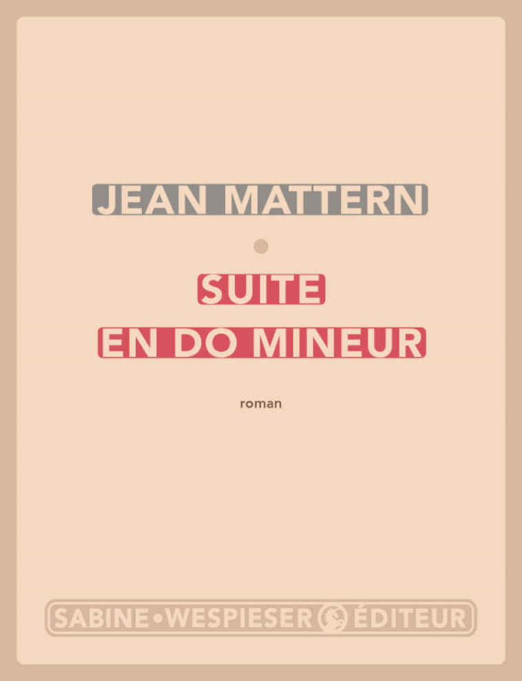 Suite en do mineur - Jean Mattern - SABINE WESPIESE