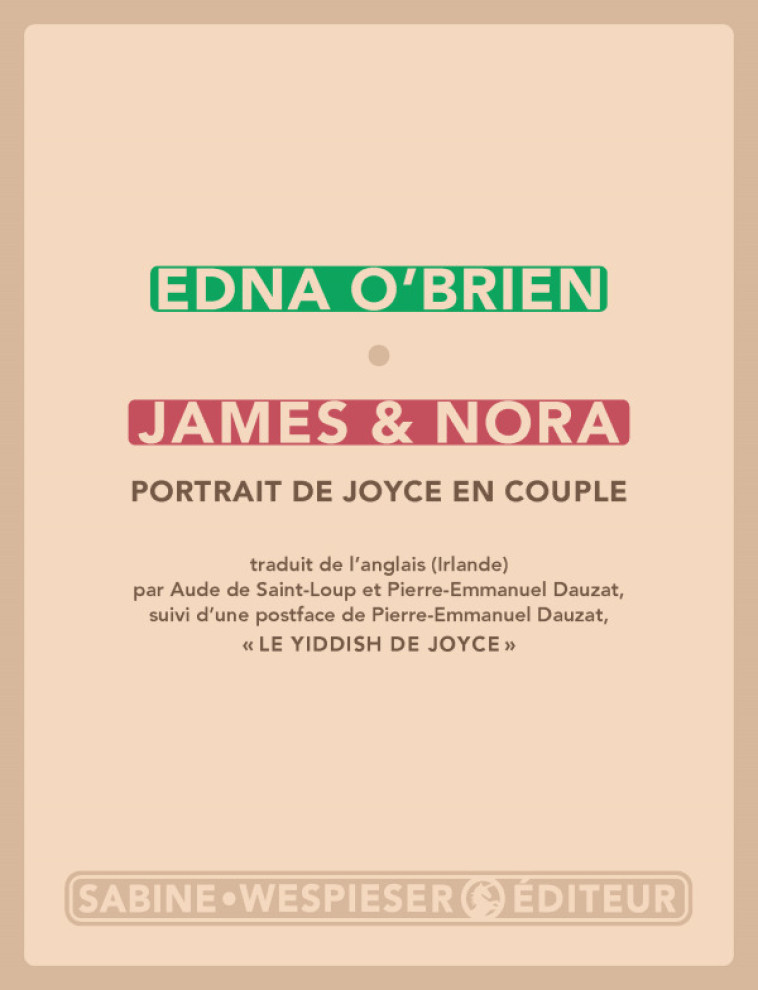 James & Nora - Edna O'Brien - SABINE WESPIESE