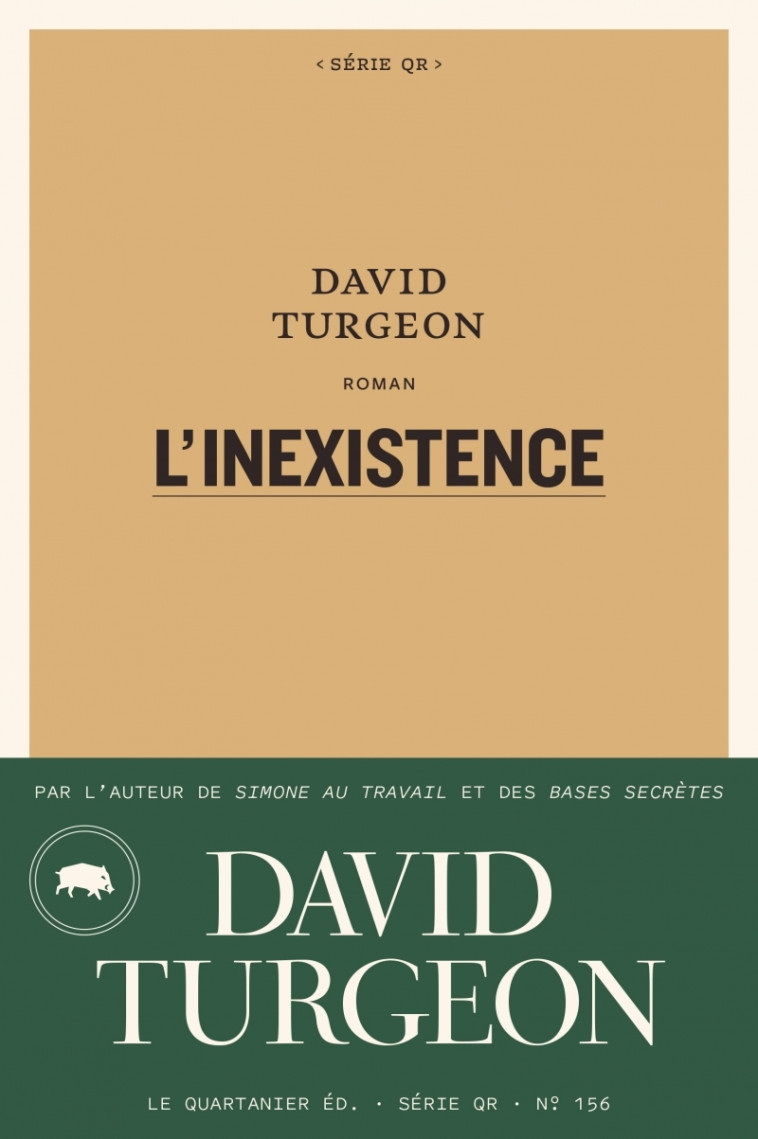 L'inexistence - David TURGEON - QUARTANIER