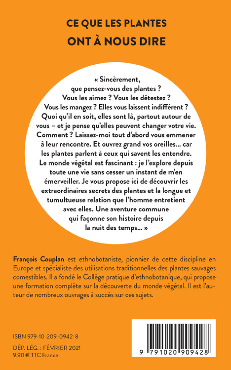 Ce que les plantes ont à nous dire - François Couplan - LIENS LIBERENT