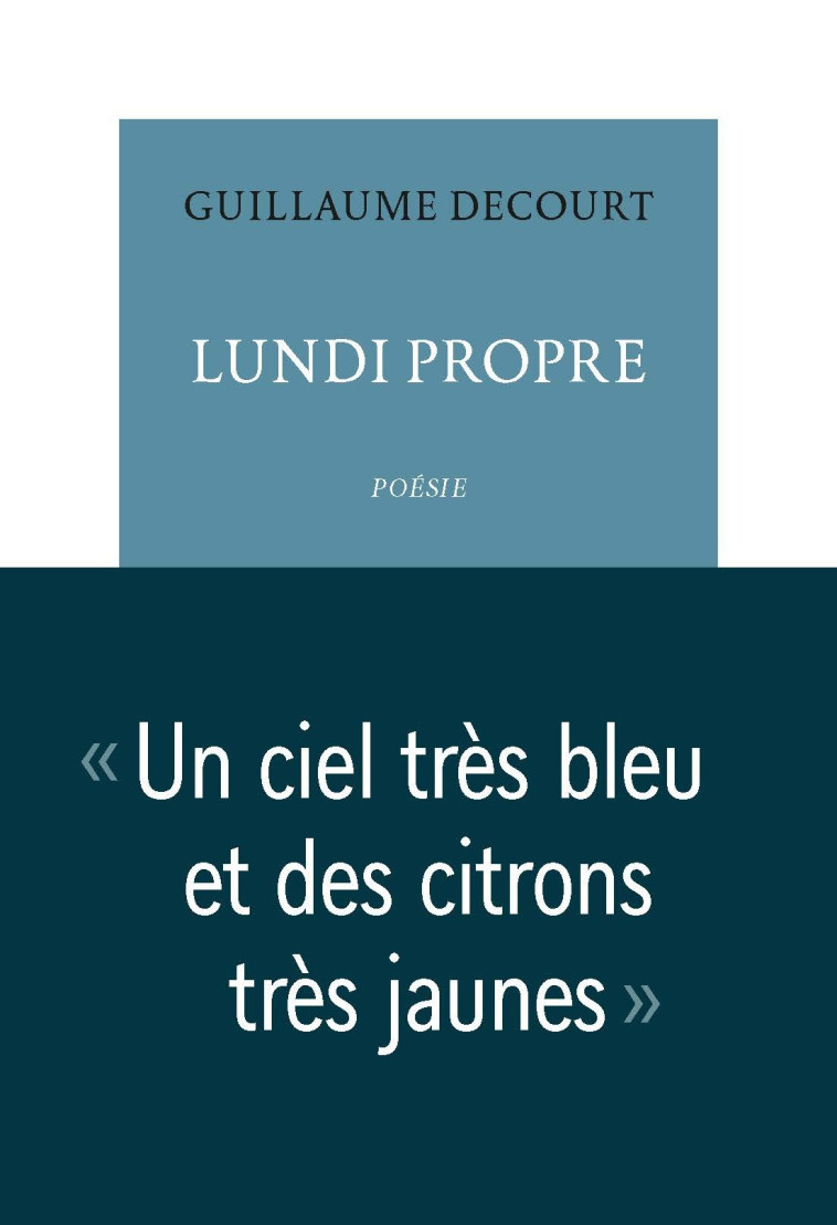 Lundi propre - Guillaume Decourt - TABLE RONDE