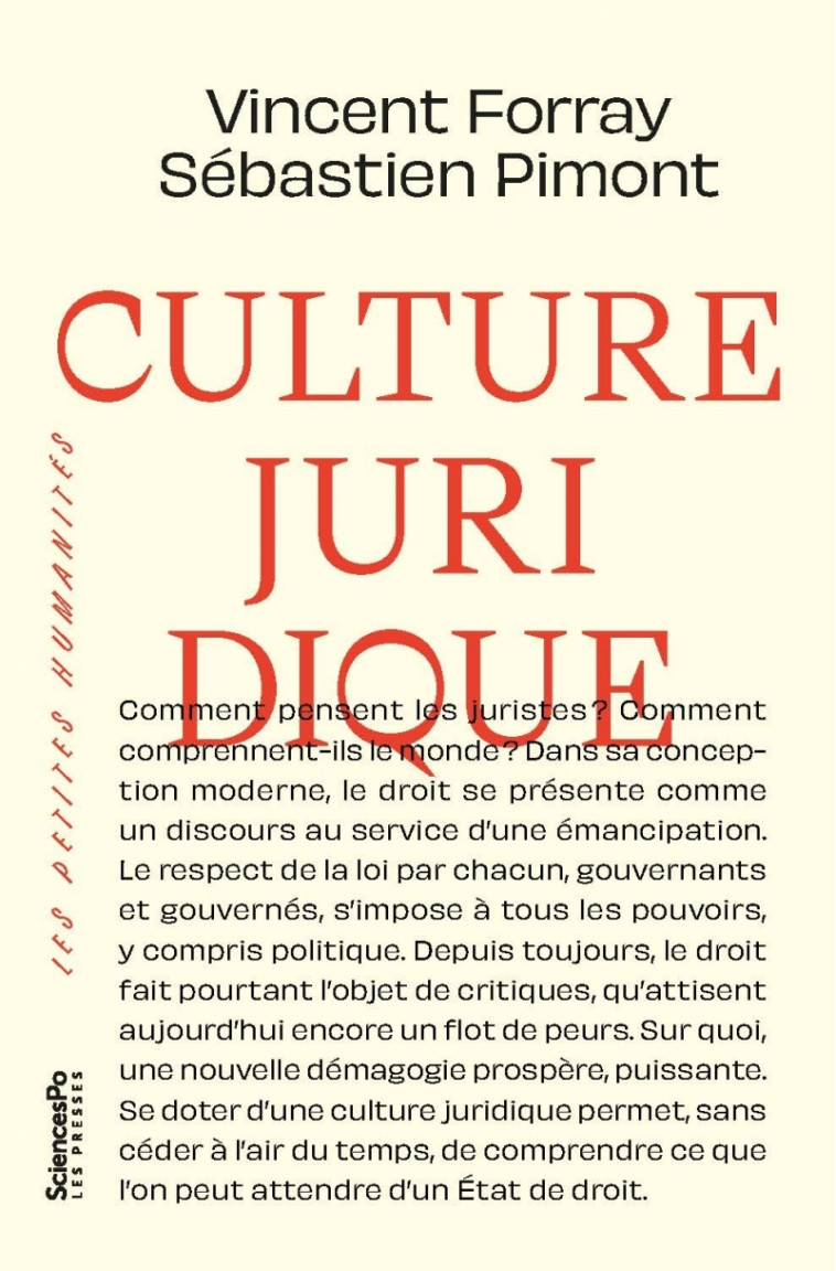 Culture juridique - Sébastien Pimont - SCIENCES PO