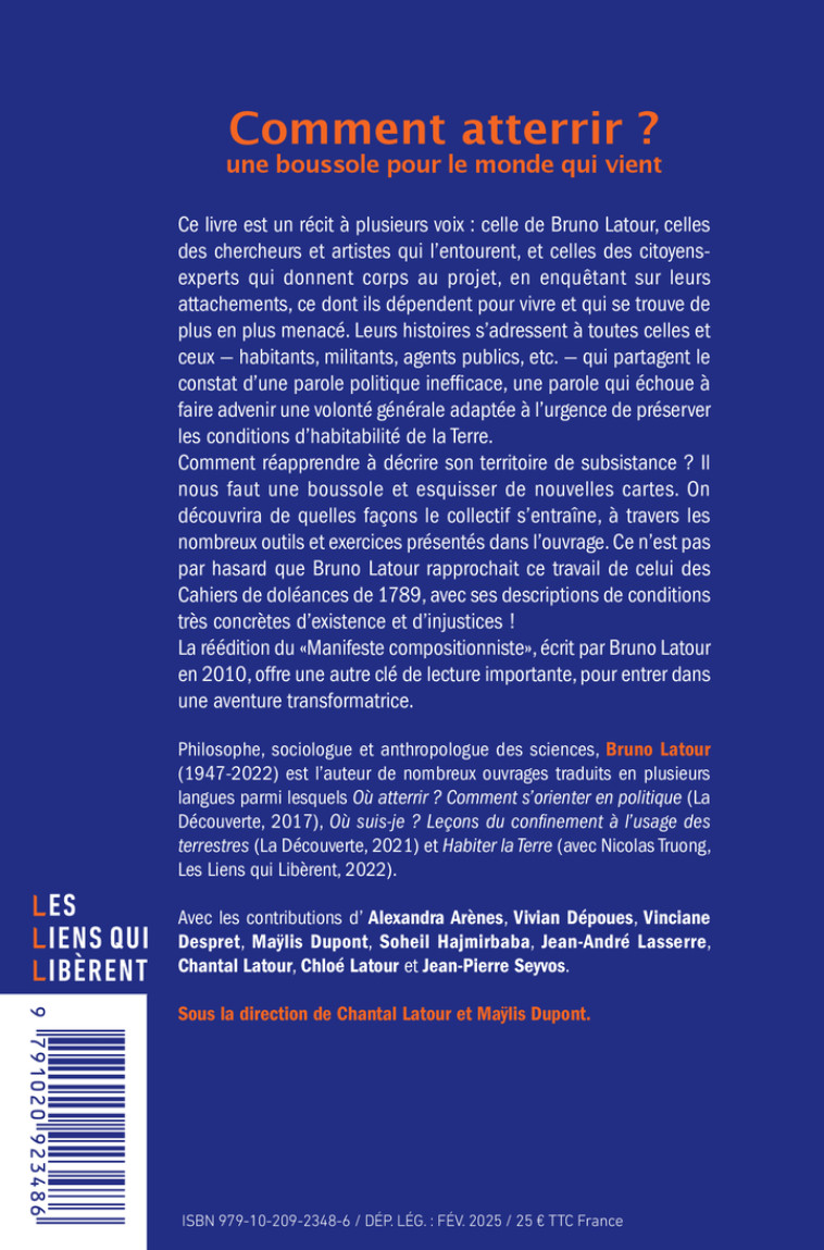 Comment atterrir -  LATOUR BRUNO/COLLECTIF OU ATTERRIR - LIENS LIBERENT